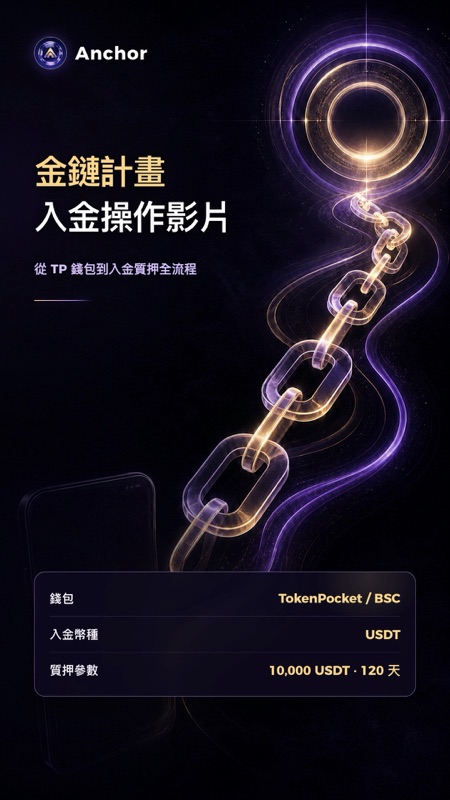 金鏈計畫 · 入金與質押操作指南封面